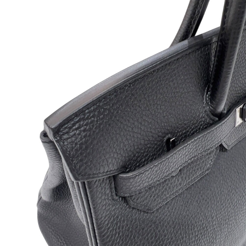 エルメス HERMES バーキン35 □P刻印　(2012年製) ブラック　シルバー金具  トゴ レディース ハンドバッグ