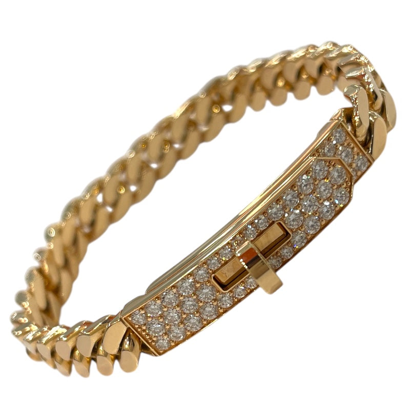 エルメス HERMES ケリーグルメット ブレスレット SHサイズ ゴールド K18PG/ダイヤモンド アクセサリー