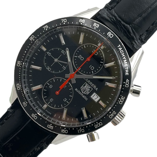 タグ・ホイヤー TAG HEUER カレラタキメーター クロノグラフ レーシング CV2014.FT6007 ブラック SS メンズ 腕時計 |  中古ブランドリユースショップ OKURA(おお蔵)