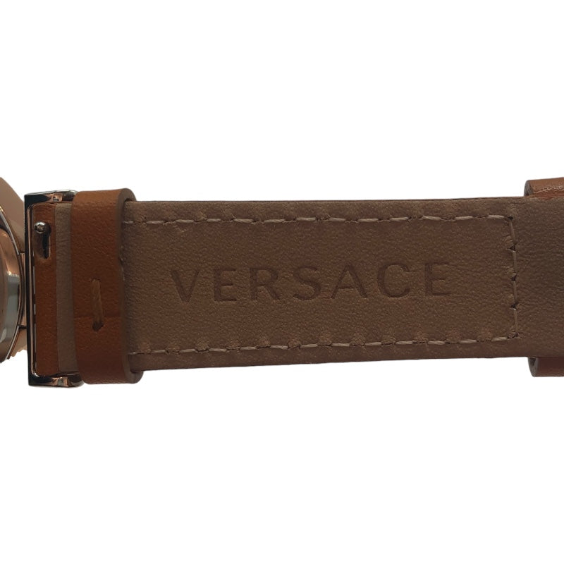 ヴェルサーチ VERSACE ミアンダー VERW01022 シルバー ステンレススチール ピングゴールドPVD レディース 腕時計