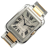 カルティエ Cartier タンクアングレーズXL W5310006 シルバー PG/SS メンズ 腕時計