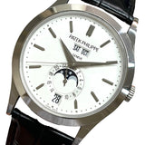 パテック・フィリップ PATEK PHILIPPE アニュアルカレンダー ムーンフェイズ 5396G-011 シルバー K18WG/純正ベルト/純正バックル メンズ 腕時計