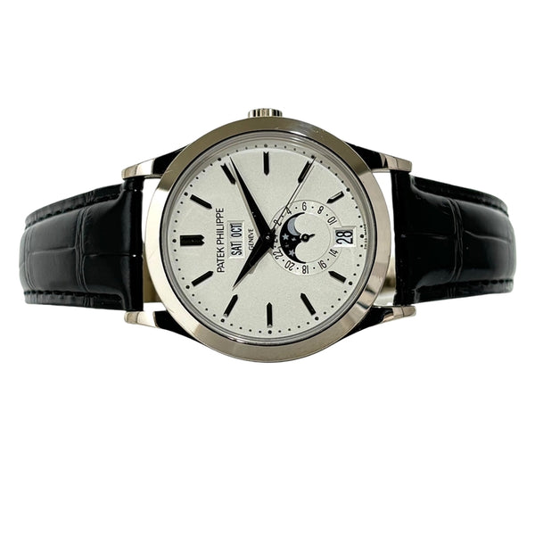 パテック・フィリップ PATEK PHILIPPE アニュアルカレンダー ムーンフェイズ 5396G-011 シルバー K18WG/純正ベルト/純正バックル メンズ 腕時計