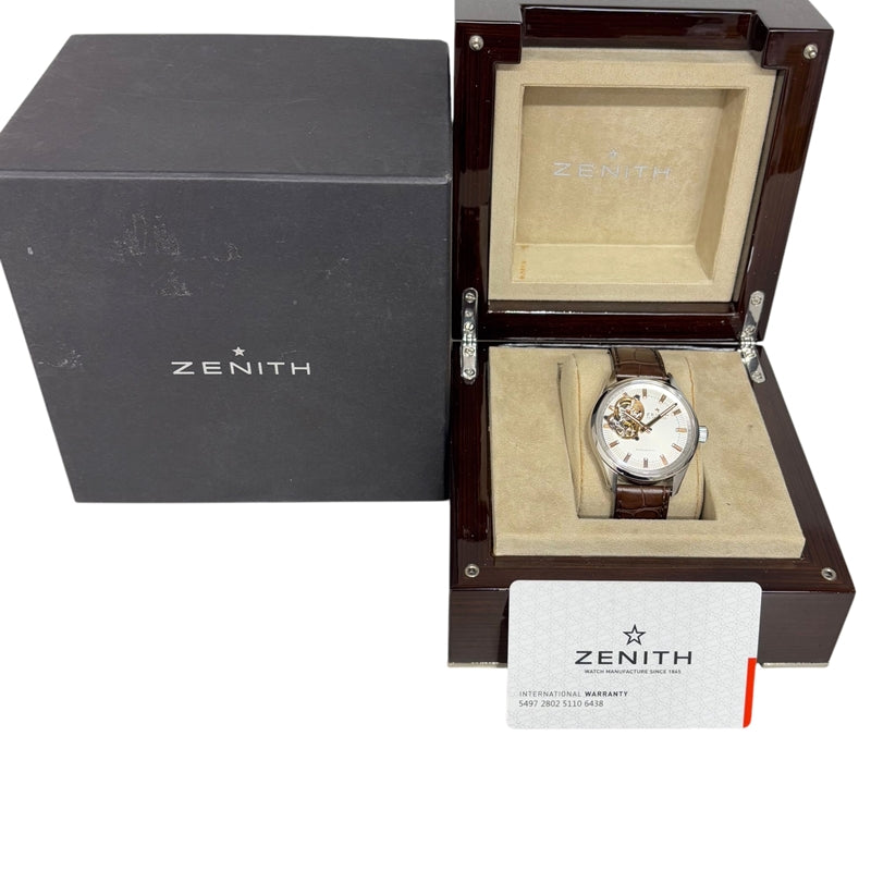 ゼニス ZENITH エルプリメロ シノプシス 03.2170.4613/01.C713 シルバー SS メンズ 腕時計 |  中古ブランドリユースショップ OKURA(おお蔵)