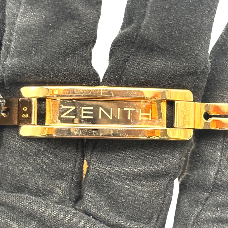 ゼニス ZENITH エルプリメロ トゥールビヨン 18.2050.4035/01.C631 シルバー K18PG/純正ベルト/純正バックル メンズ 腕時計
