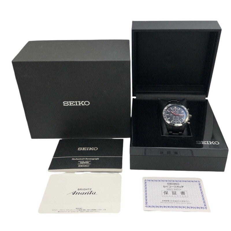 セイコー SEIKO ブライツ アナンタ メカニカル クロノグラフ SAEH011 SS メンズ 腕時計