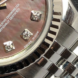 ロレックス ROLEX デイトジャスト26 ブラックシェル G番 179174G ブラック K18WG/SS 自動巻き レディース 腕時計