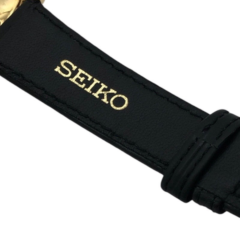 セイコー SEIKO 9Sメカニカル マスターショップ限定 SBGW008 シルバー K18YG/革ベルト 手巻き メンズ 腕時計