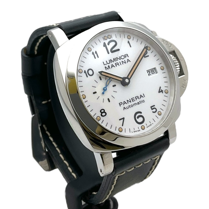 パネライ PANERAI ルミノールマリーナ 1950 3デイズ アッチャイオ PAM01499 ホワイト ステンレススチール メンズ 腕時計