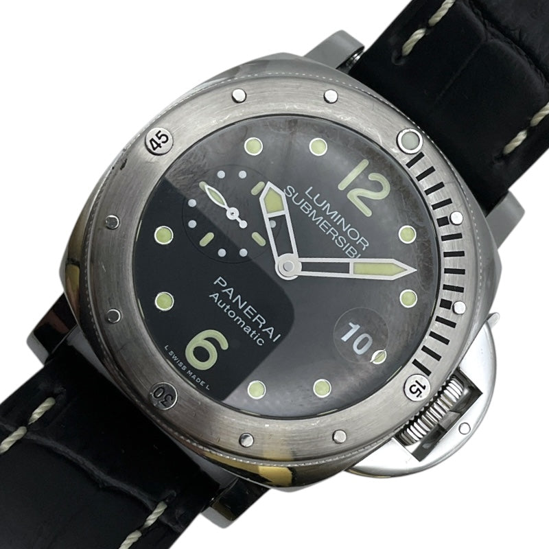 パネライ PANERAI サブマーシブル PAM01024 ブラック ステンレススチール メンズ 腕時計