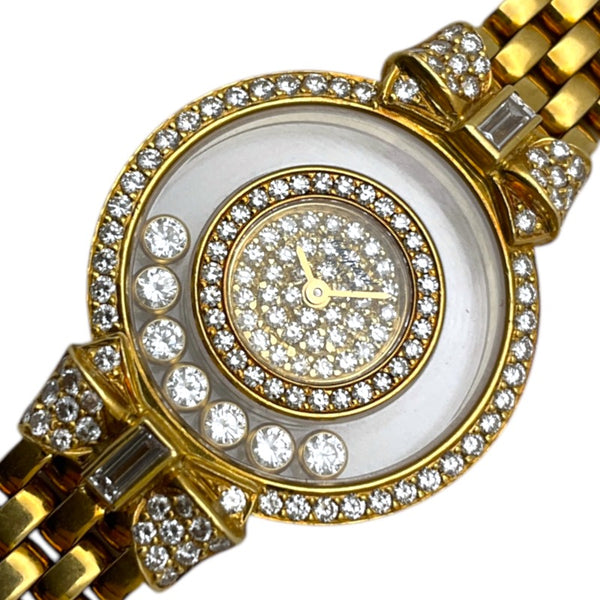 ショパール Chopard ハッピーダイヤモンド 4091/1 ゴールド K18イエローゴールド クオーツ レディース 腕時計