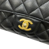 シャネル CHANEL マトラッセ25 チェーンショルダーバッグ A01112 18番台 ブラック ゴールド金具 キャビアスキン レディース ショルダーバッグ