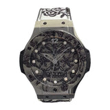 ウブロ HUBLOT ビッグバン ブロイダリー スチール 343.SS.6570.NR.BSK16 グレー チタン SS メンズ 腕時計