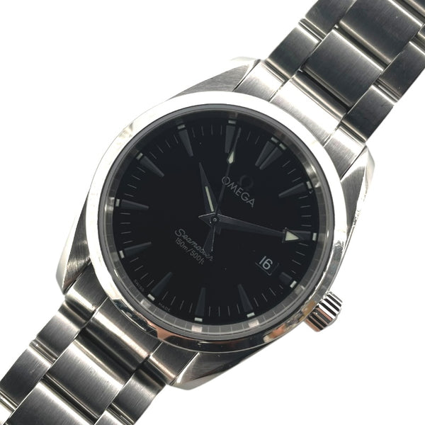 オメガ OMEGA シーマスター アクアテラ 150M 2518.50 ブラック SS クオーツ ユニセックス 腕時計