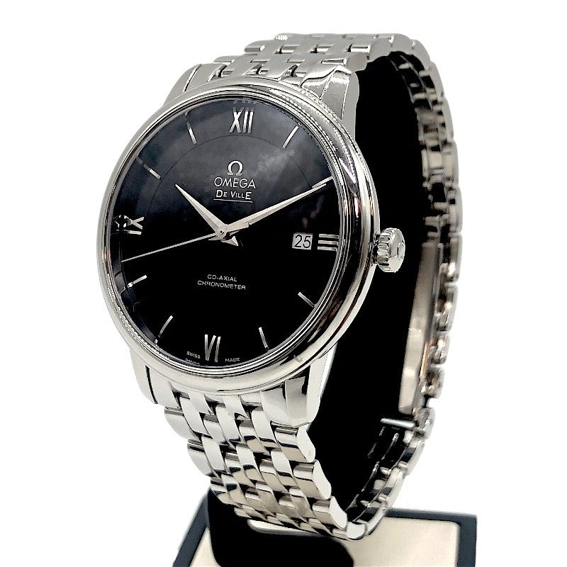 オメガ OMEGA デ・ヴィル プレステージ コーアクシャル 424.10.40.20.01.001 ブラック SS メンズ 腕時計