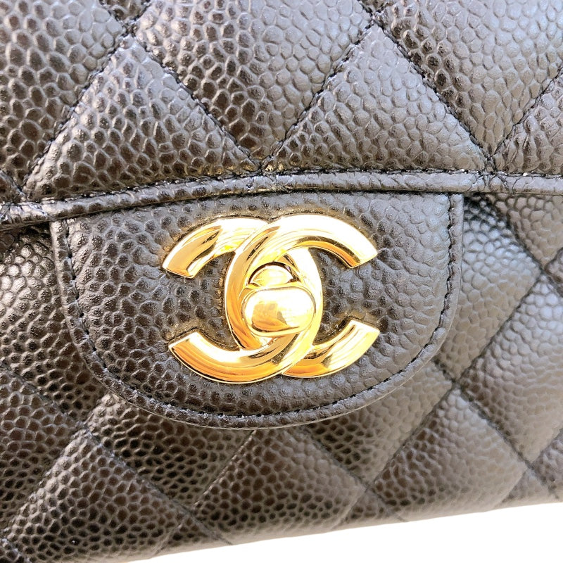 シャネル CHANEL マトラッセ25 A01112  ブラック ゴールド金具 キャビアスキン レディース ショルダーバッグ