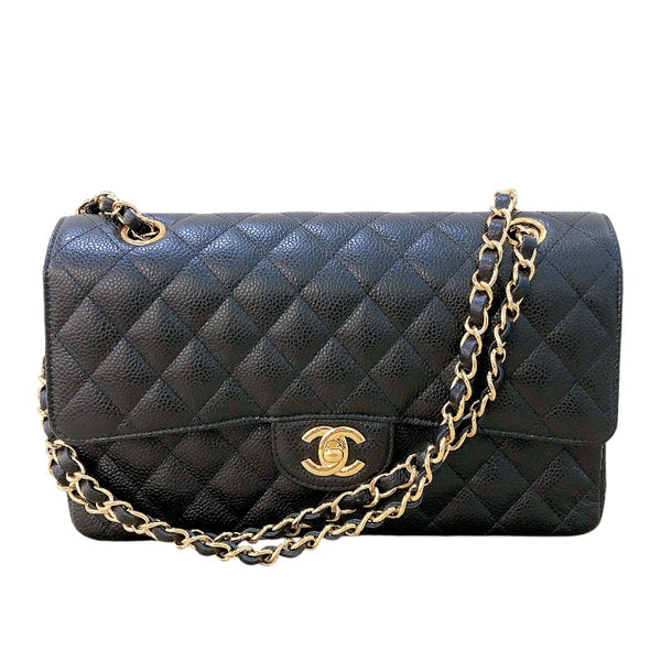 シャネル CHANEL マトラッセ25 A01112  ブラック ゴールド金具 キャビアスキン レディース ショルダーバッグ