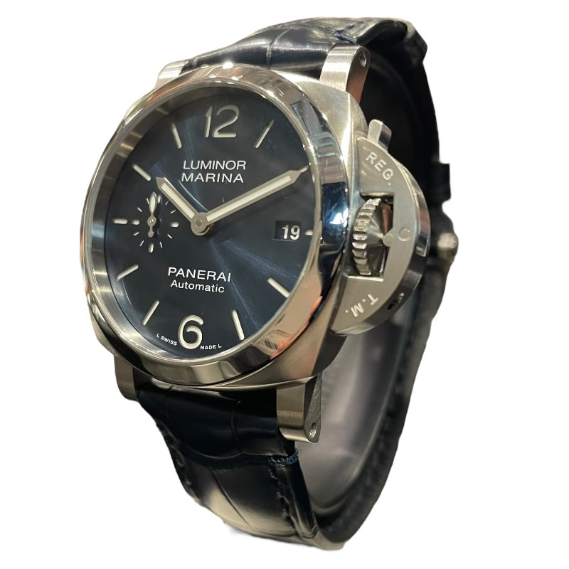 パネライ PANERAI ルミノール　マリーナ　クアランタ PAMO01270 ネイビー SS/革ベルト メンズ 腕時計