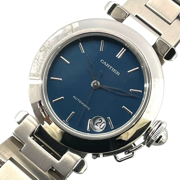 カルティエ Cartier パシャC W31014M7 ネイビー SS 自動巻き ユニセックス 腕時計