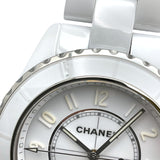 シャネル CHANEL J12 ファントム キャリバー12.1 38MM H6186 ホワイト セラミック メンズ 腕時計