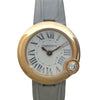 カルティエ Cartier バロン ブラン ドゥ カルティエ WGBL0004 K18PG/革ベルト クオーツ レディース 腕時計