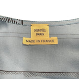エルメス HERMES ツイルレーヌロングシルクワンピース ブルー シルク レディース ワンピース