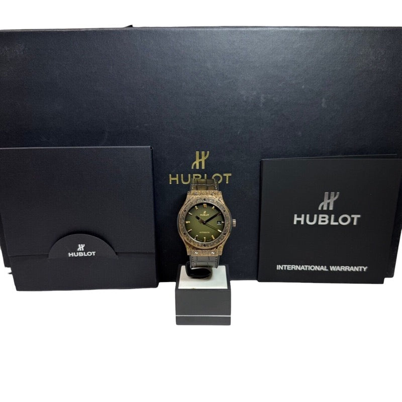 ウブロ HUBLOT クラシック・フュージョン ブロンズ FUENTE EDITION 511.BZ.6680.LR.OPX17 ブロンズ 自動巻き メンズ 腕時計