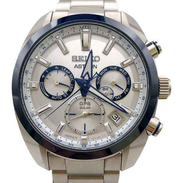 セイコー SEIKO アストロン セイコー創業140周年限定モデル SBXC093 シルバー/ブルー SS ソーラー メンズ 腕時計