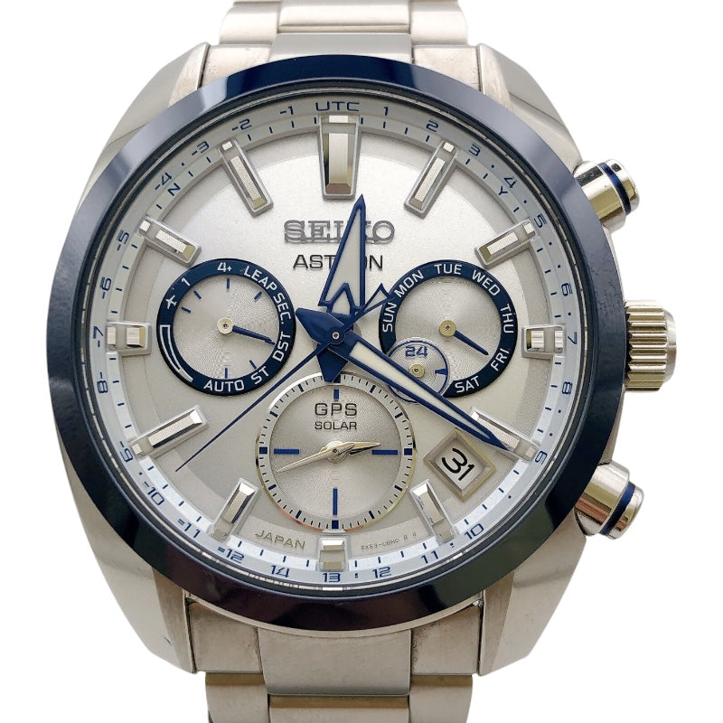 セイコー SEIKO アストロン セイコー創業140周年限定モデル SBXC093 シルバー/ブルー SS ソーラー メンズ 腕時計