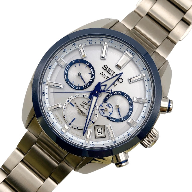 セイコー SEIKO アストロン セイコー創業140周年限定モデル SBXC093 シルバー/ブルー SS ソーラー メンズ 腕時計