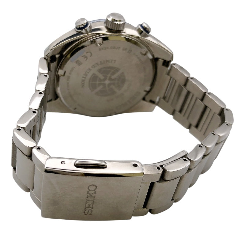 セイコー SEIKO アストロン セイコー創業140周年限定モデル SBXC093 シルバー/ブルー SS ソーラー メンズ 腕時計