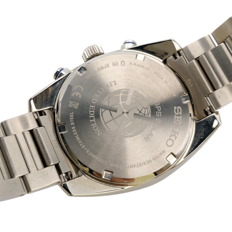 セイコー SEIKO アストロン セイコー創業140周年限定モデル SBXC093 シルバー/ブルー SS ソーラー メンズ 腕時計