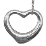 ティファニー TIFFANY＆CO オープンハートダイヤネックレス Pt950プラチナ ダイヤモンド ジュエリー