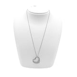 ティファニー TIFFANY＆CO オープンハートダイヤネックレス Pt950プラチナ ダイヤモンド ジュエリー