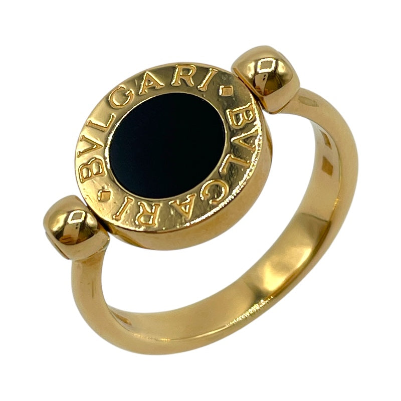 ブルガリ BVLGARI フリップリング K18イエローゴールド/オニキス/サンゴ ジュエリー