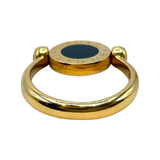 ブルガリ BVLGARI フリップリング K18イエローゴールド/オニキス/サンゴ ジュエリー