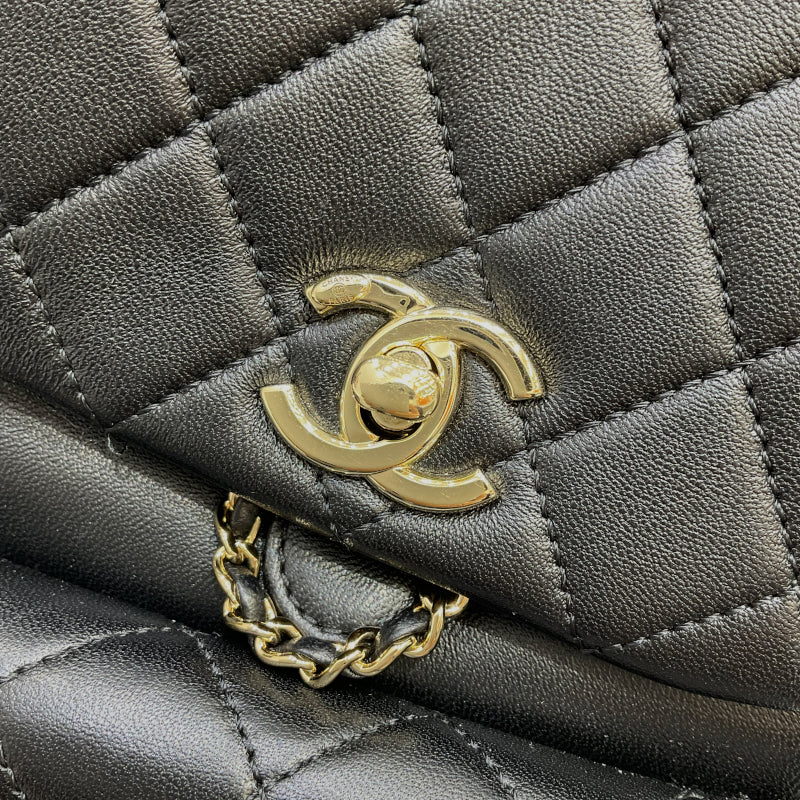 シャネル CHANEL マトラッセ チェーンバックパック AS2908 ブラック ゴールド金具 ラムスキン レディース