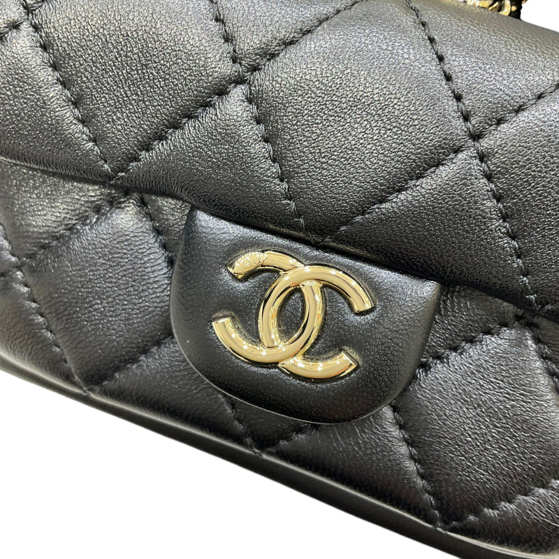 シャネル CHANEL マトラッセ チェーンバックパック AS2908 ブラック ゴールド金具 ラムスキン レディース