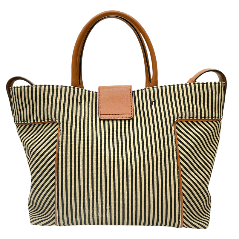 トッズ TOD'S ダブルT ショッピング ベージュ×ブラック×キャメル