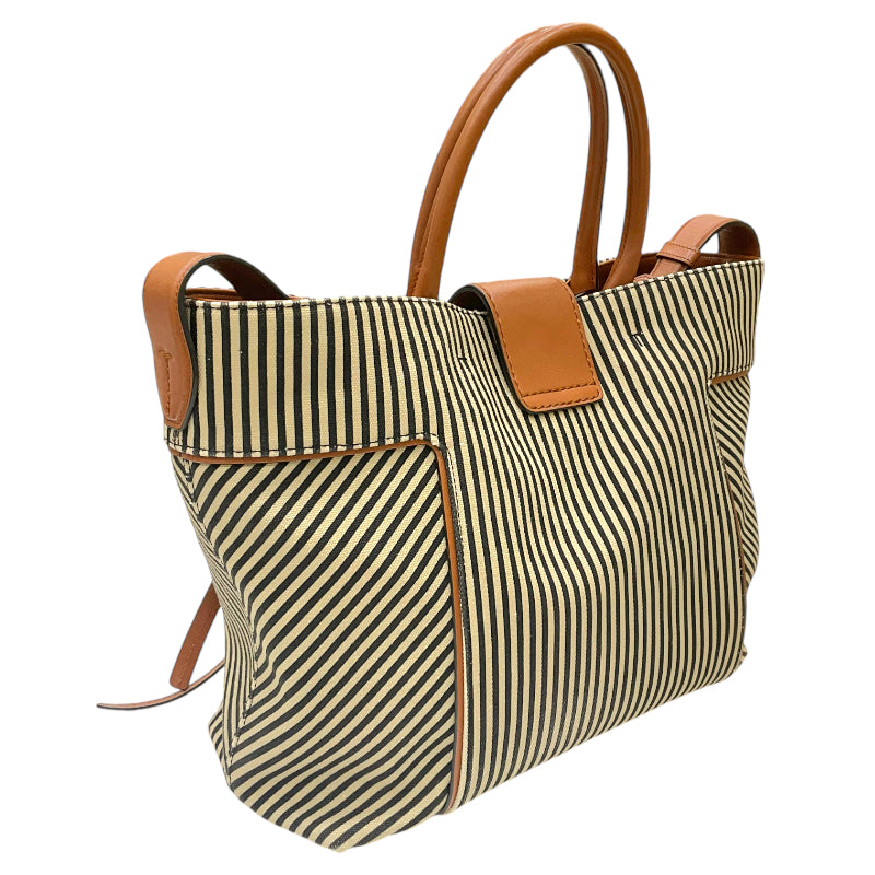 トッズ TOD'S ダブルT ショッピング ベージュ×ブラック×キャメル