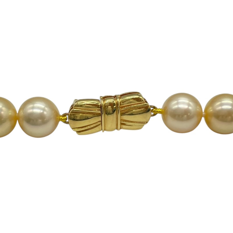 ミキモト MIKIMOTO ゴールデンパールネックレス ゴールド K18/パール ジュエリー