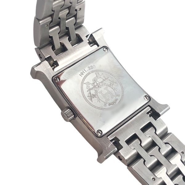 エルメス HERMES Hウォッチ HH1.230 アイボリー SS クオーツ レディース 腕時計