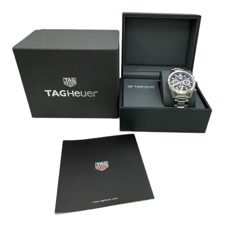 タグ・ホイヤー TAG HEUER キャリバーホイヤー02 クロノグラフ ブルーエディション CBG2019.BA0662 SS 自動巻き メンズ 腕時計