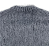 バーバリー BURBERRY モヘアルーズフィットボーダーニットセーター 8037217 グレー モヘア メンズ セーター