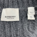 バーバリー BURBERRY モヘアルーズフィットボーダーニットセーター 8037217 グレー モヘア メンズ セーター