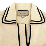 グッチ GUCCI シルク混シャツワンピース 665357 アイボリー コットン レディース ワンピース