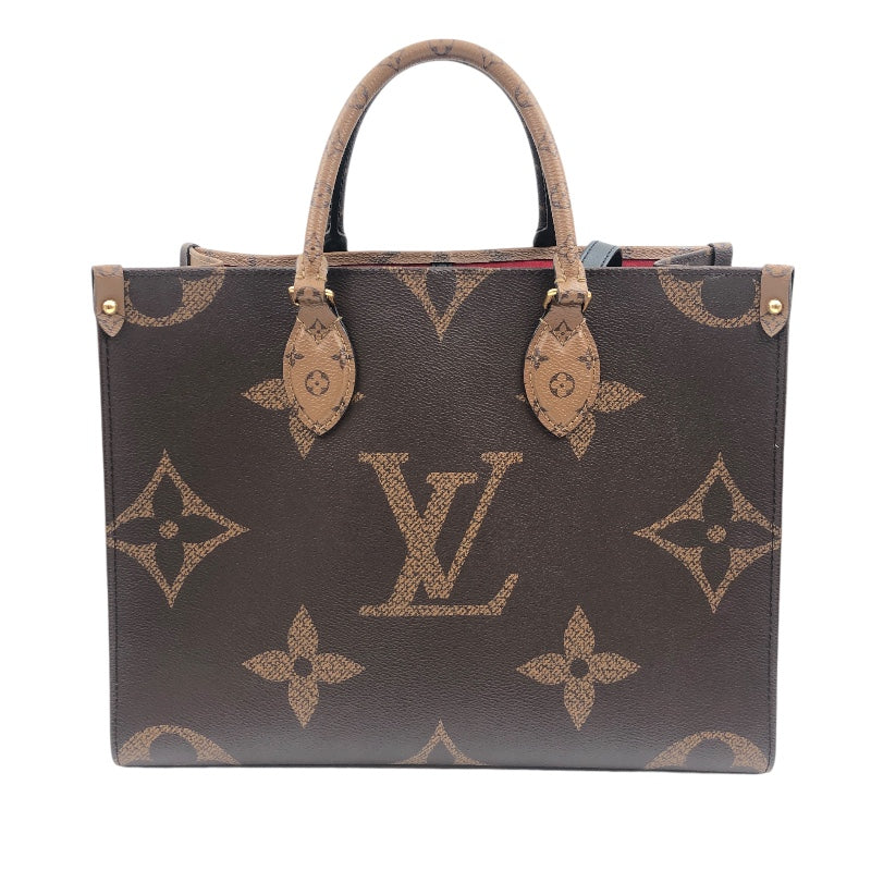 ルイ・ヴィトン LOUIS VUITTON オンザゴーMM M45321 ブラウン モノグラムキャンバス レディース ハンドバッグ