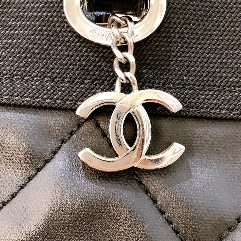 シャネル CHANEL パリビアリッツPM A34208 ブラック PVC レディース ハンドバッグ