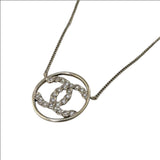 シャネル CHANEL ココマーク サークルネックレス ゴールド金具 メタル・ストラス アクセサリー