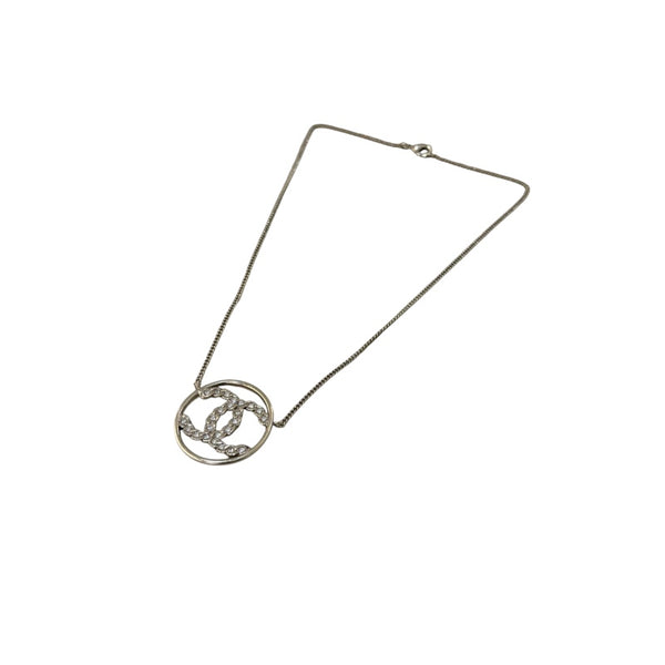 シャネル CHANEL ココマーク サークルネックレス ゴールド金具 メタル・ストラス アクセサリー
